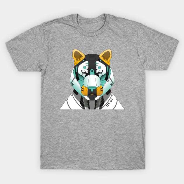 Tiger Japanese Robot T-Shirt by Blue Wolf